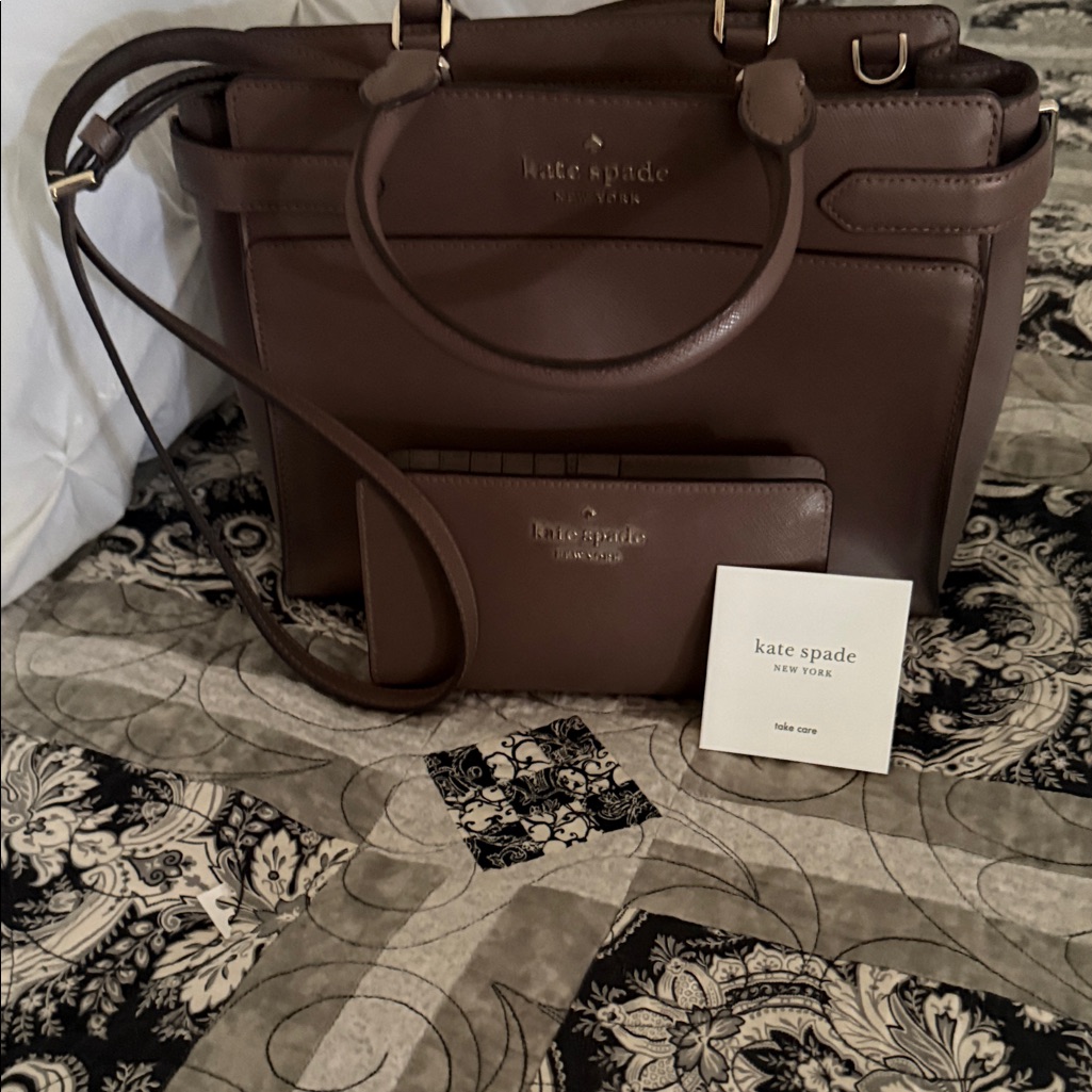Kate Spade Brown Satchel Bag